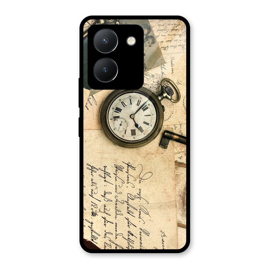 Vintage Post Cards Glass Back Case for Vivo Y36