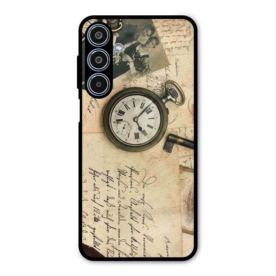 Vintage Post Cards Metal Back Case for Galaxy M35