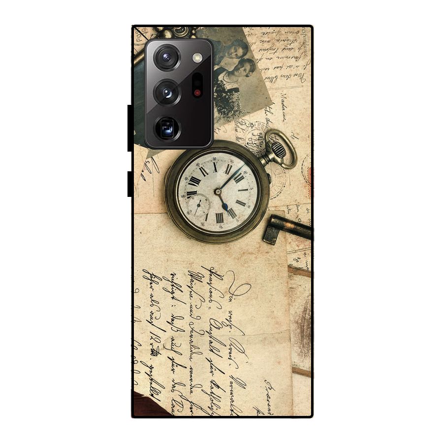 Vintage Post Cards Metal Back Case for Galaxy Note 20 Ultra