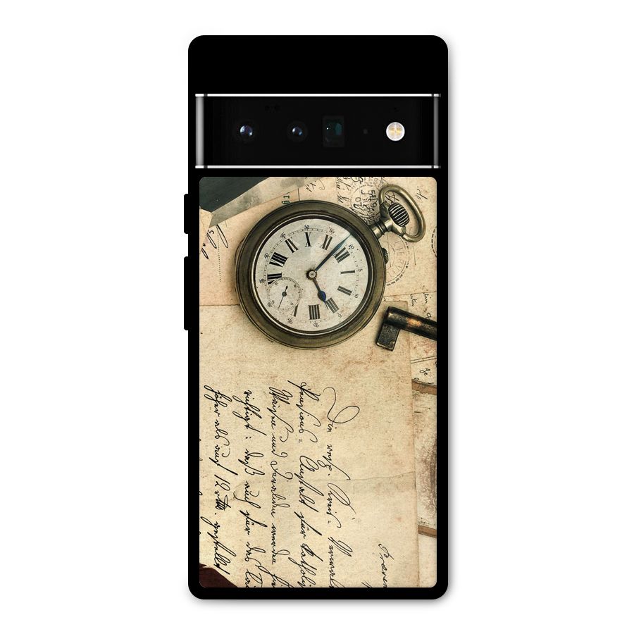 Vintage Post Cards Metal Back Case for Google Pixel 6 Pro