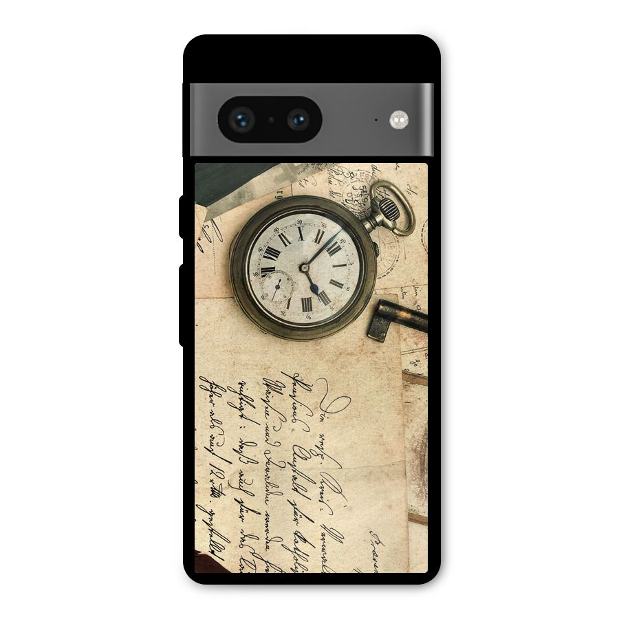 Vintage Post Cards Metal Back Case for Google Pixel 7