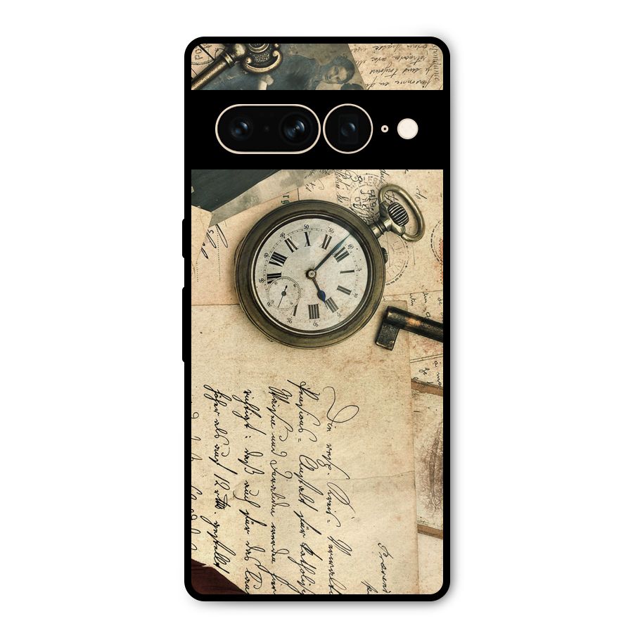 Vintage Post Cards Metal Back Case for Google Pixel 7 Pro