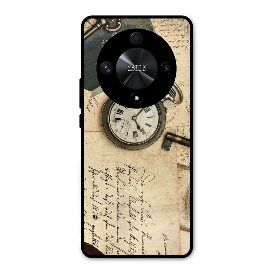 Vintage Post Cards Metal Back Case for Honor X9b