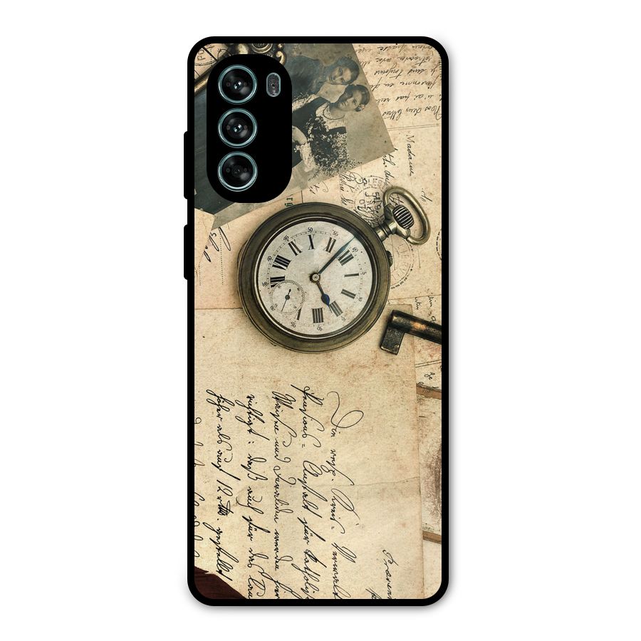Vintage Post Cards Metal Back Case for Moto G62