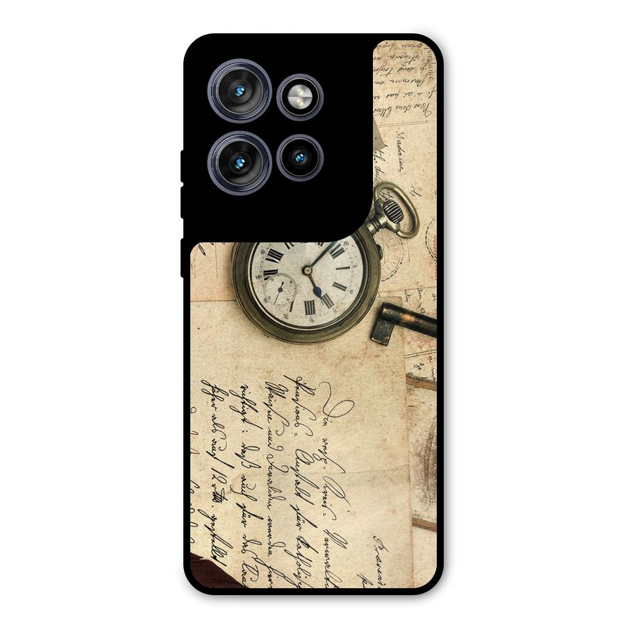Vintage Post Cards Metal Back Case for Motorola Edge 50 Neo