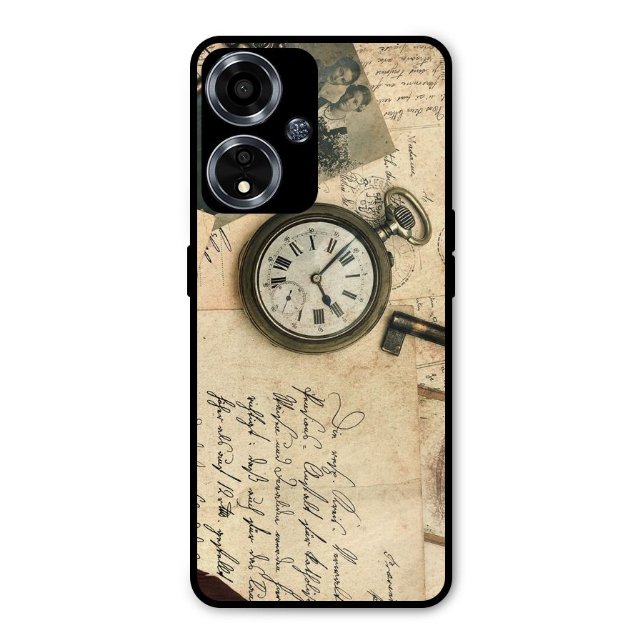 Vintage Post Cards Metal Back Case for Oppo A59