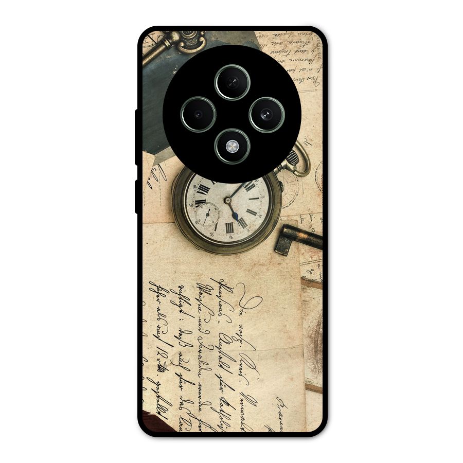 Vintage Post Cards Metal Back Case for Oppo F27