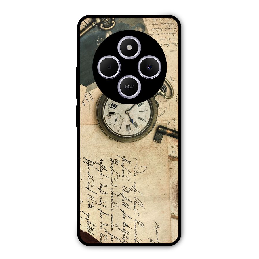 Vintage Post Cards Metal Back Case for Redmi A4
