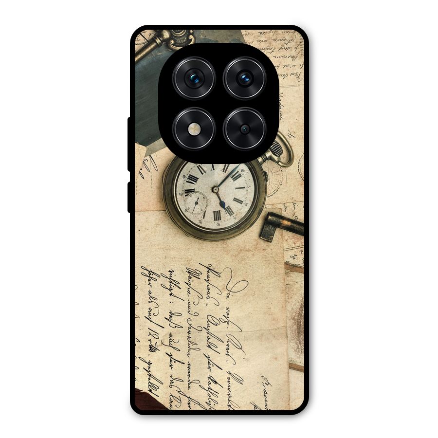 Vintage Post Cards Metal Back Case for Redmi Note 14 Pro 5G