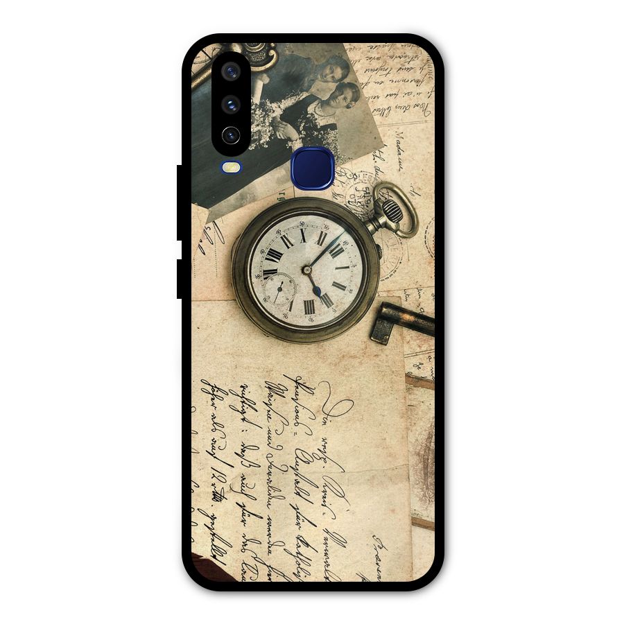 Vintage Post Cards Metal Back Case for Vivo V17