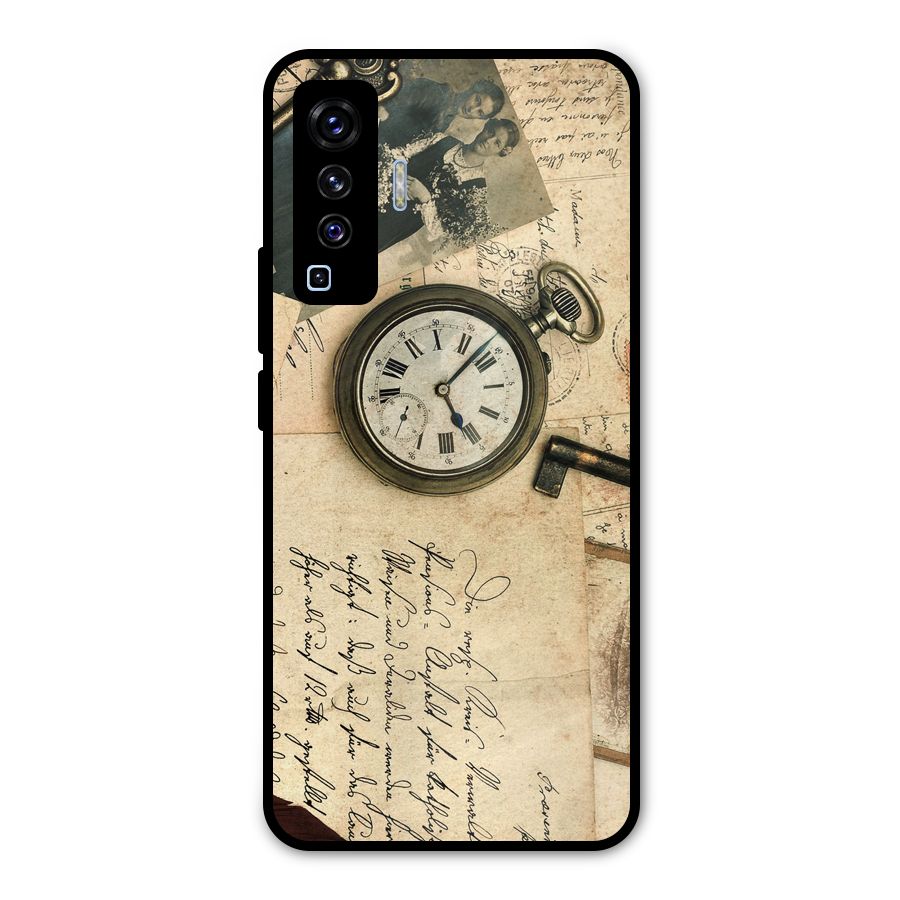 Vintage Post Cards Metal Back Case for Vivo X50