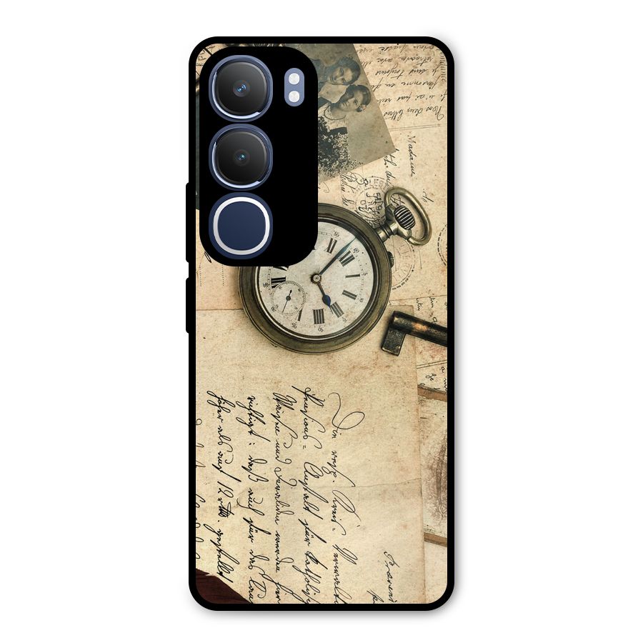 Vintage Post Cards Metal Back Case for Vivo Y29