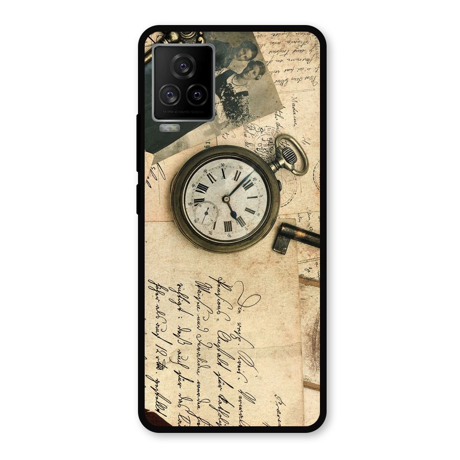 Vintage Post Cards Metal Back Case for iQOO 7 Legend 5G