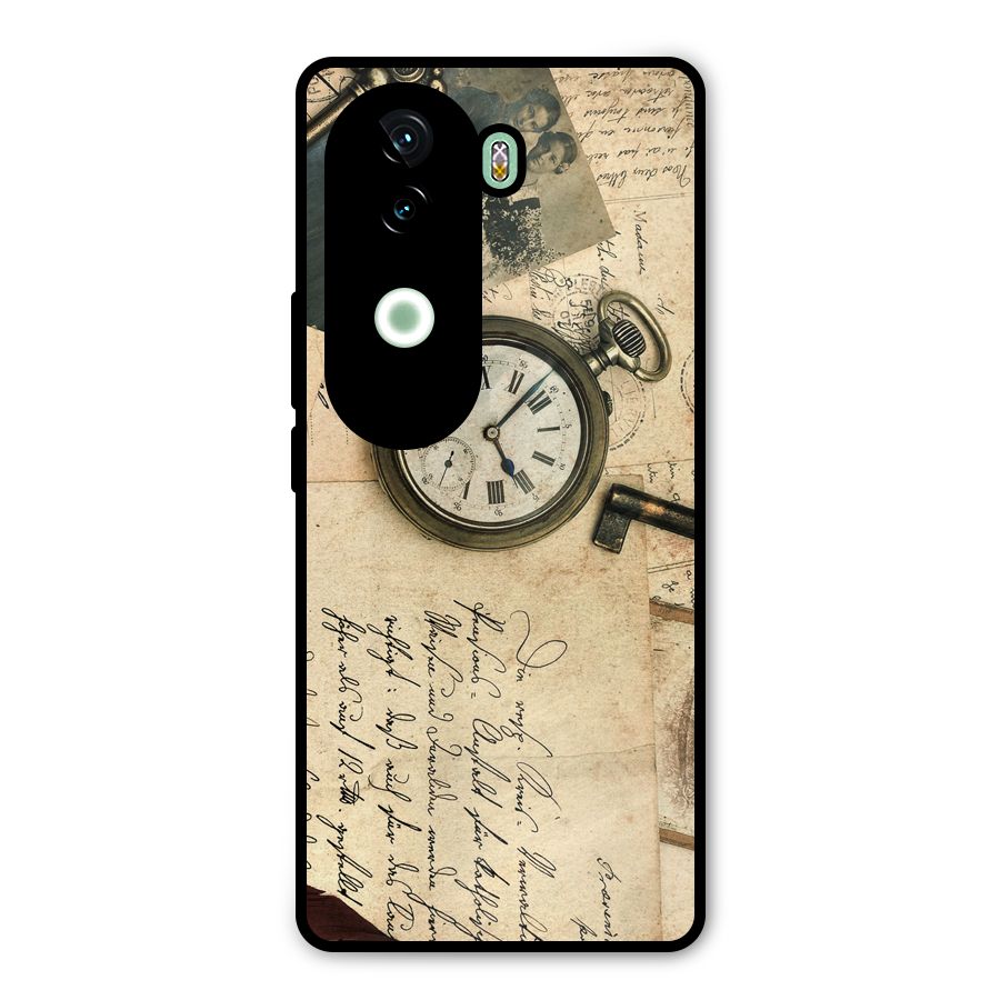 Vintage Post Cards Metal Back Case for iQOO Z9s