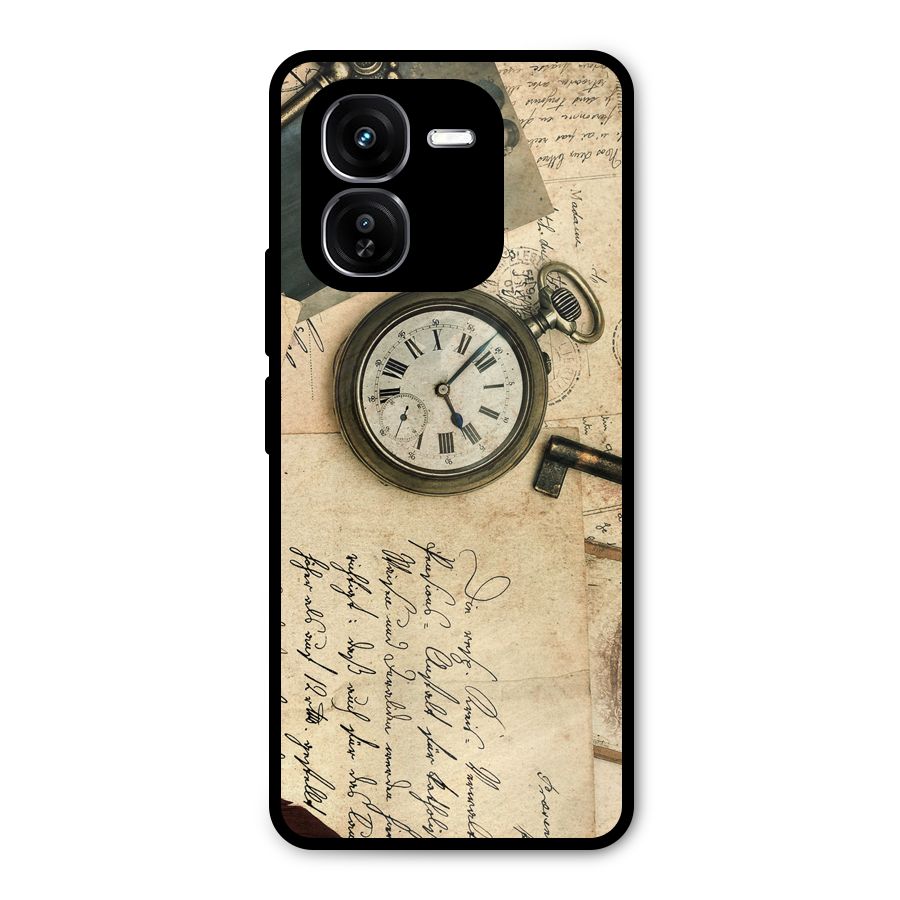 Vintage Post Cards Metal Back Case for iQOO Z9x