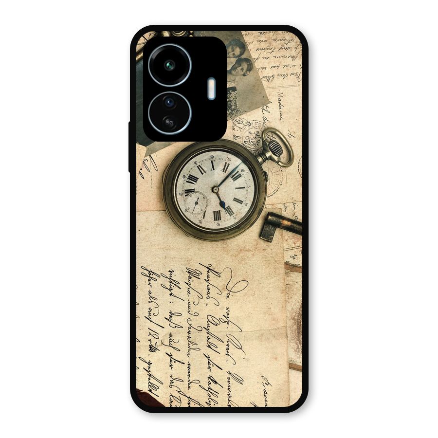 Vintage Post Cards Metal Back Case for vivo iQOO Z6 Lite 5G