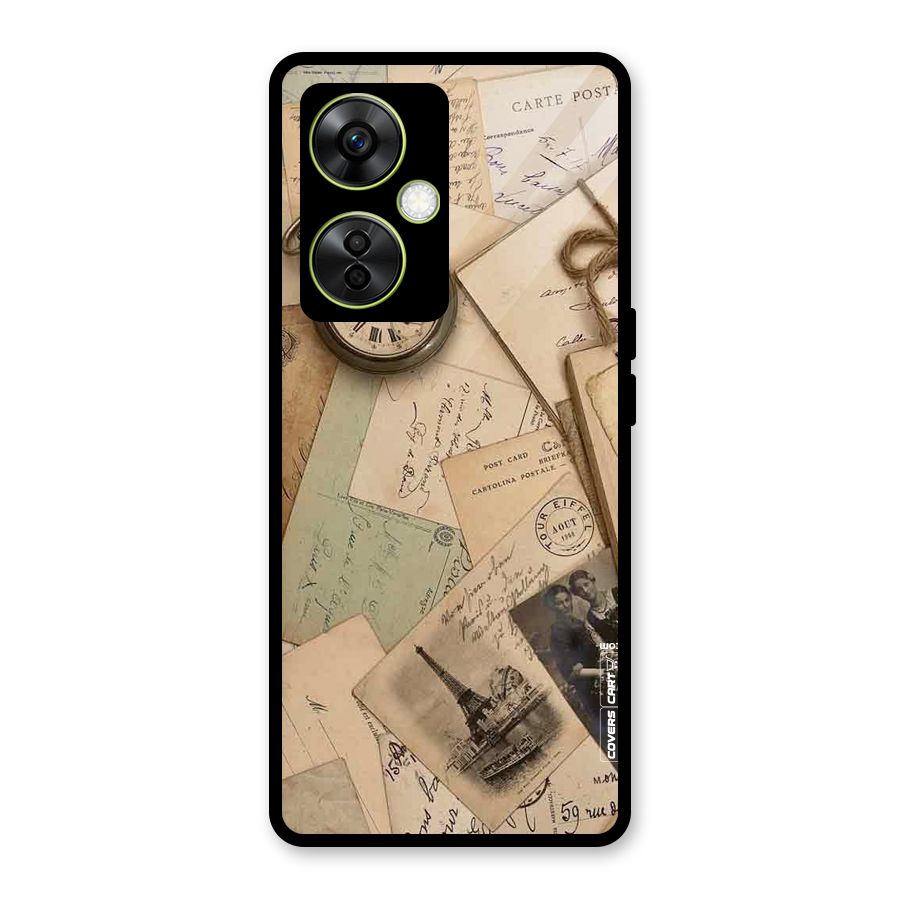Vintage Postcards Glass Back Case for OnePlus Nord CE 3 Lite