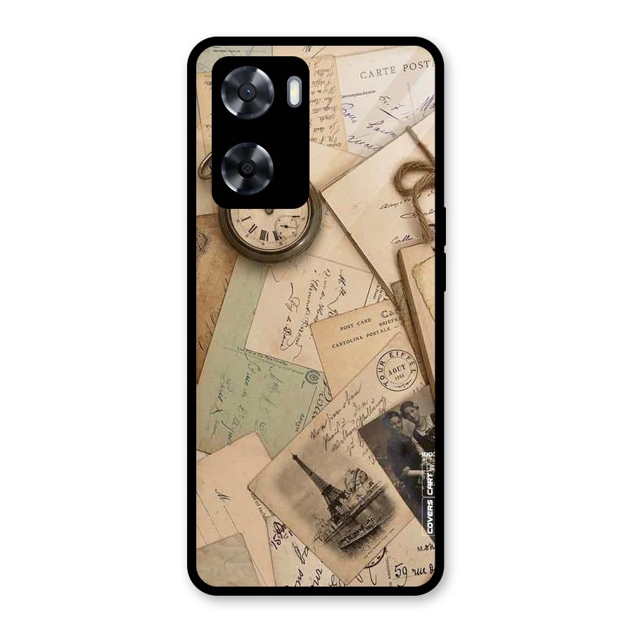 Vintage Postcards Glass Back Case for OnePlus Nord N20 SE