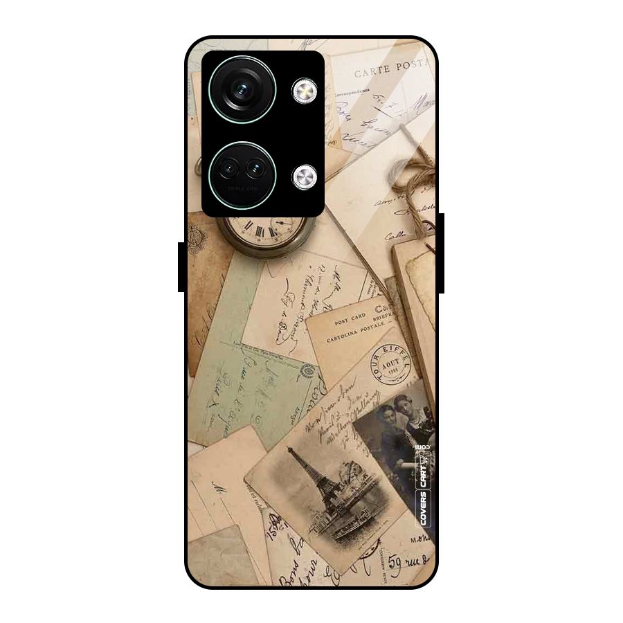 Vintage Postcards Glass Back Case for Oneplus Nord 3