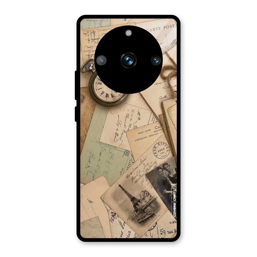 Vintage Postcards Glass Back Case for Realme Narzo 60 Pro