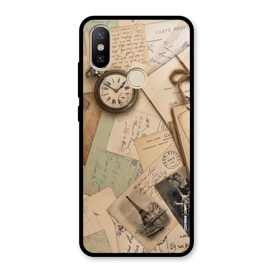 Vintage Postcards Glass Back Case for Redmi A2