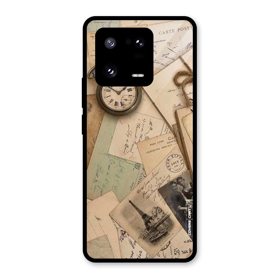 Vintage Postcards Glass Back Case for Xiaomi 13 Pro