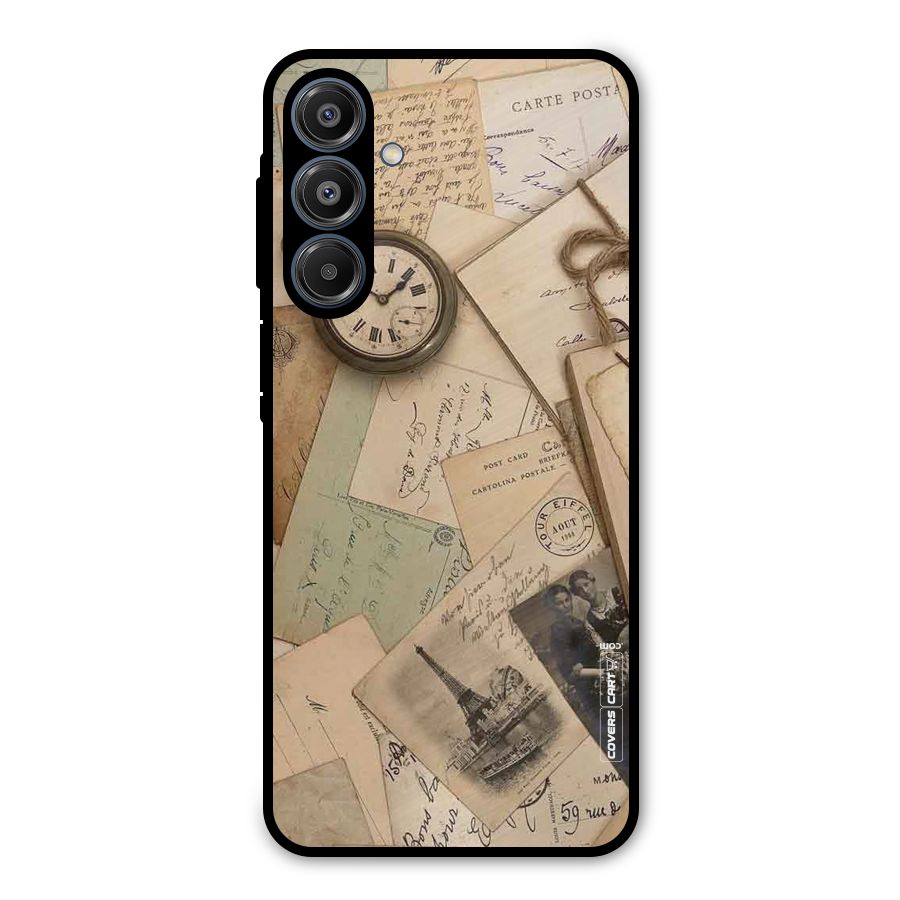 Vintage Postcards Metal Back Case for Galaxy A16 5G