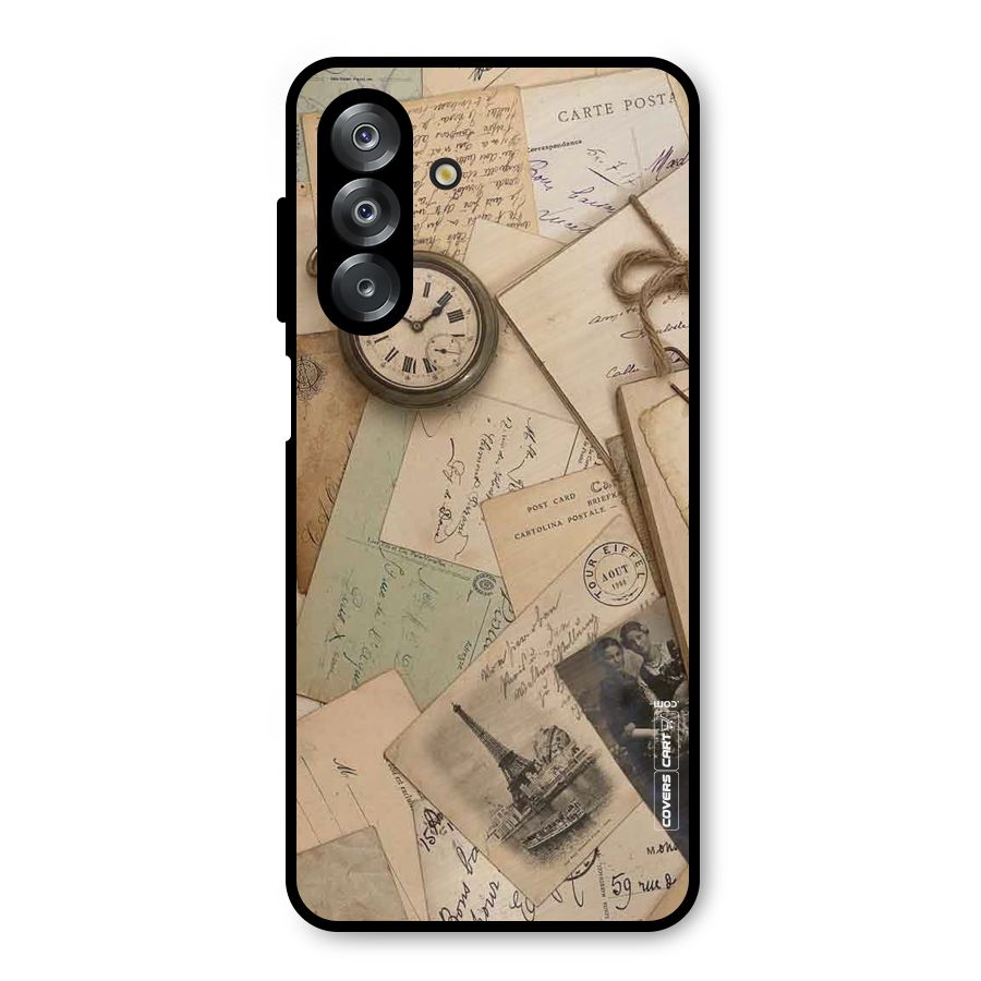 Vintage Postcards Metal Back Case for Galaxy A26