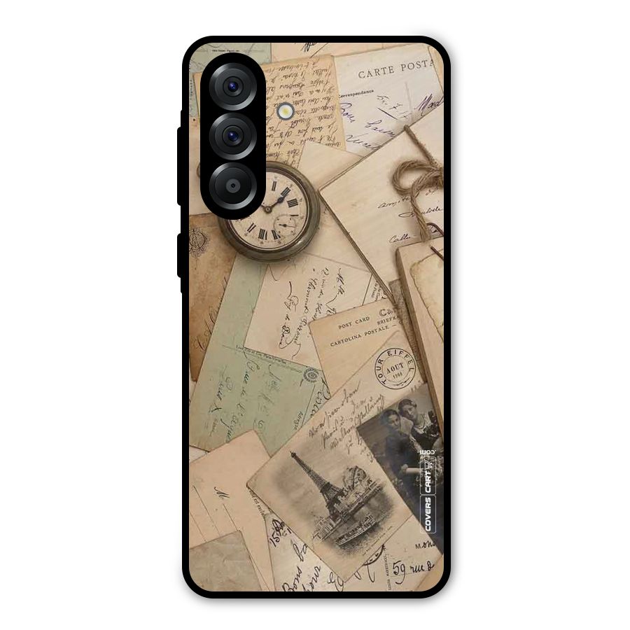 Vintage Postcards Metal Back Case for Galaxy A56