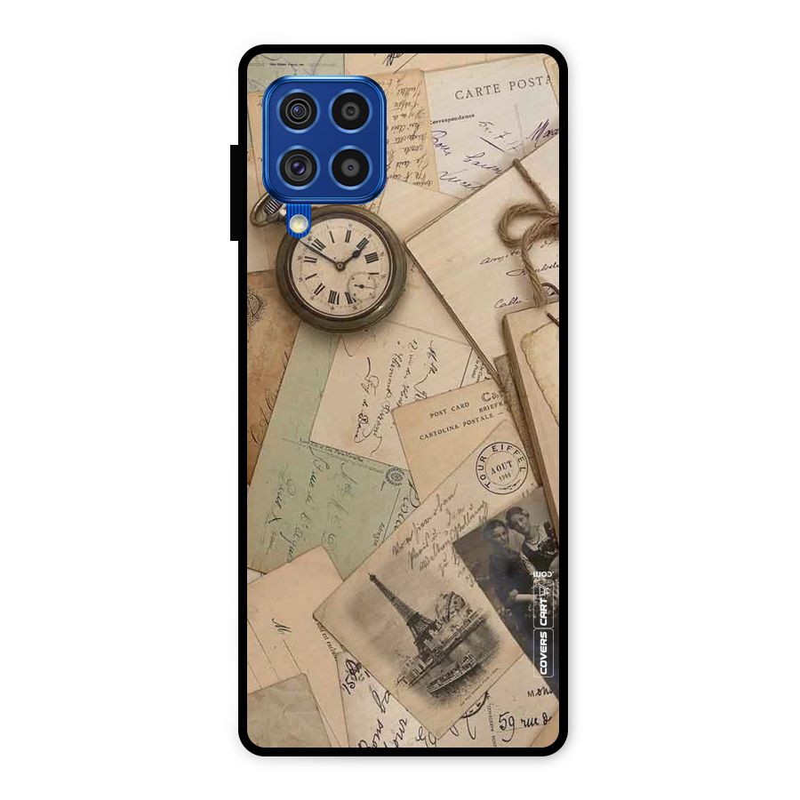 Vintage Postcards Metal Back Case for Galaxy F62