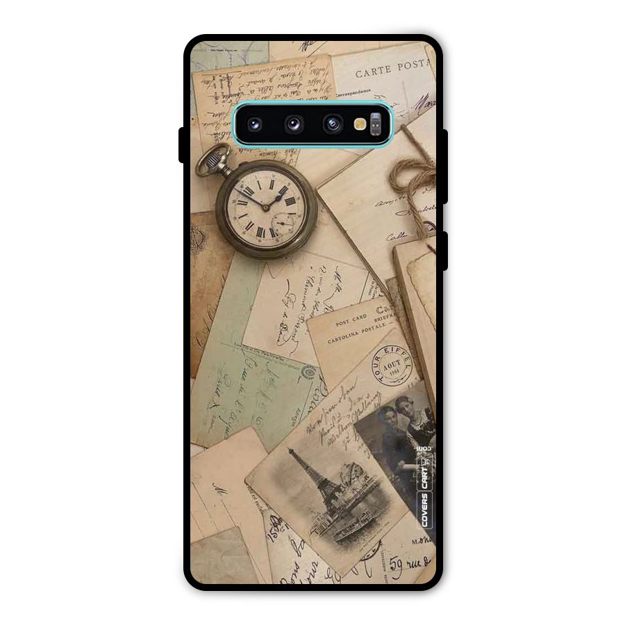 Vintage Postcards Metal Back Case for Galaxy S10 Plus