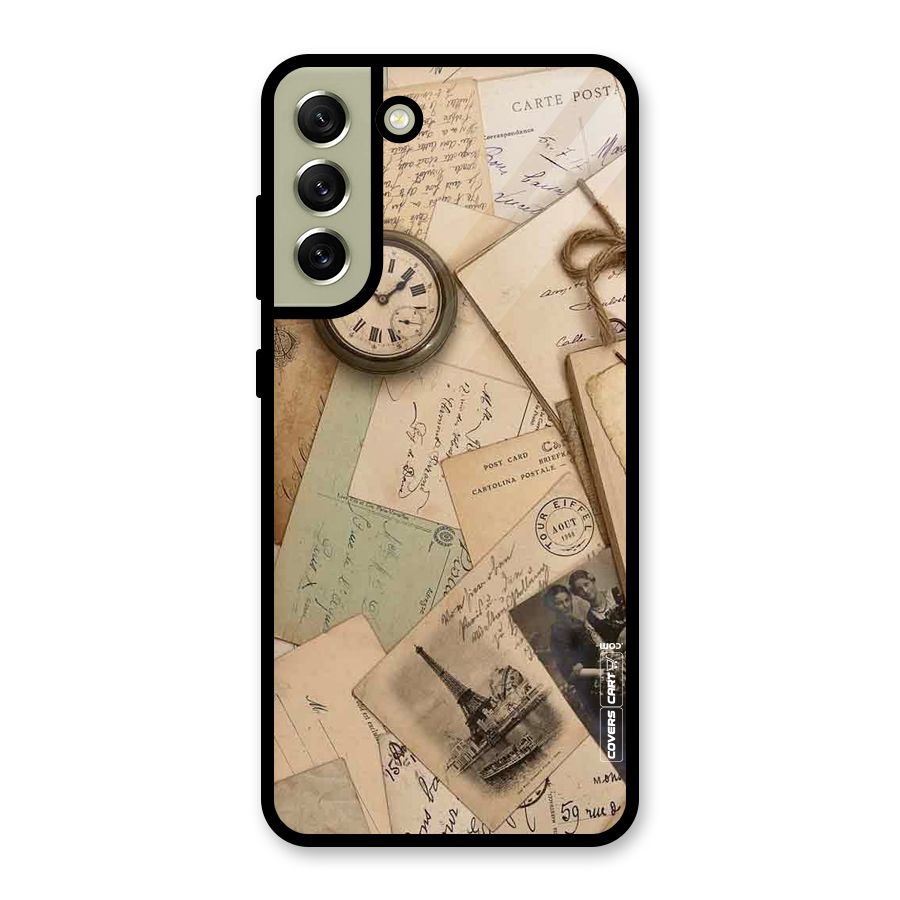 Vintage Postcards Metal Back Case for Galaxy S21 FE 5G (2023)