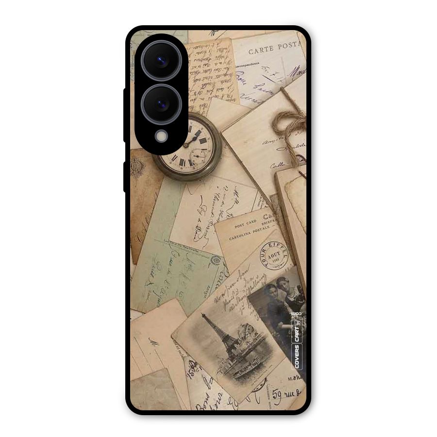 Vintage Postcards Metal Back Case for Galaxy S25 Edge