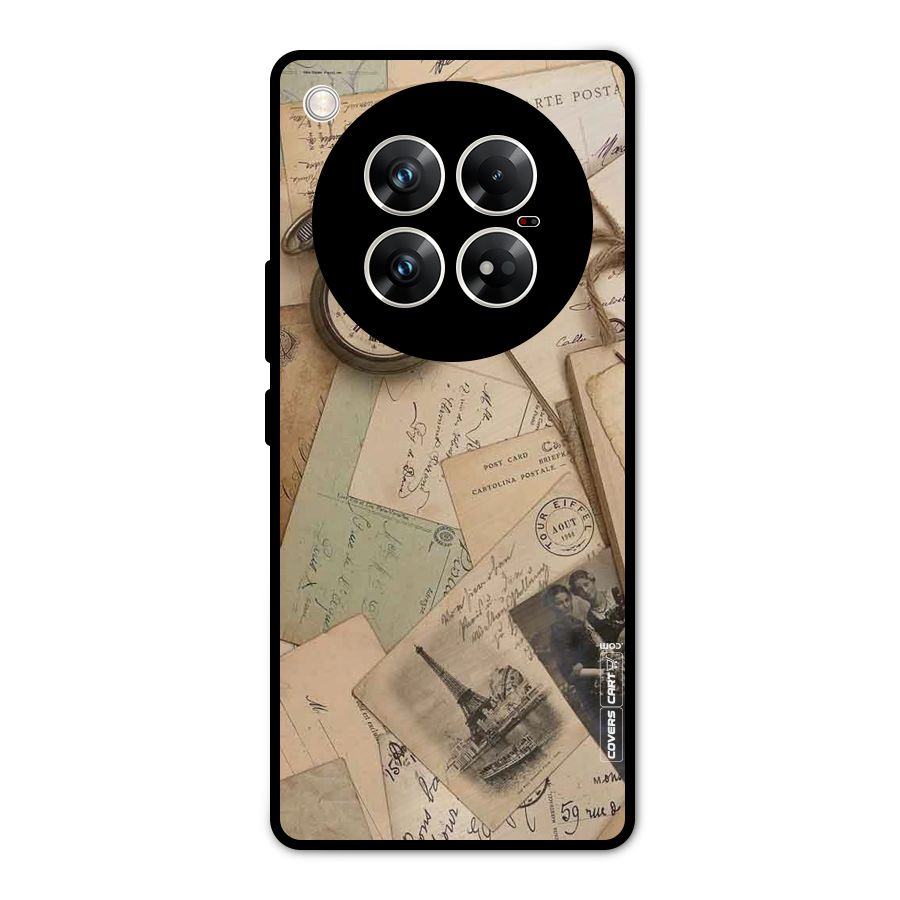 Vintage Postcards Metal Back Case for Infinix Zero 40 5G