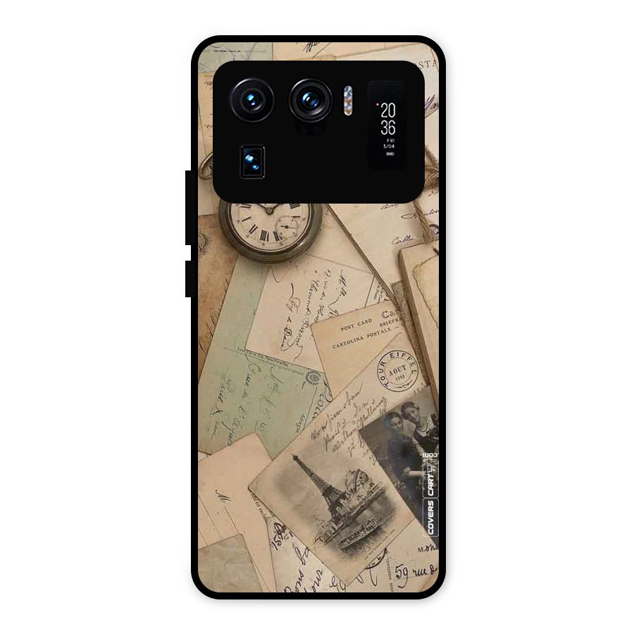 Vintage Postcards Metal Back Case for Mi 11 Ultra