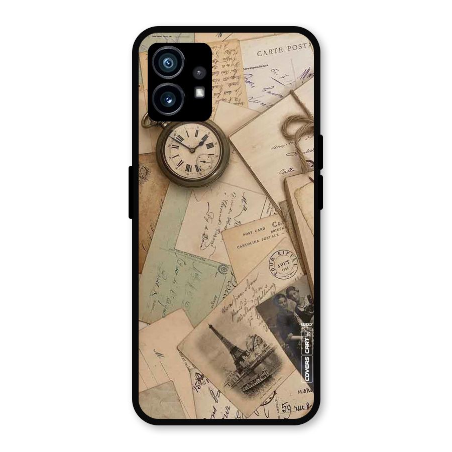 Vintage Postcards Metal Back Case for Nothing Phone 1