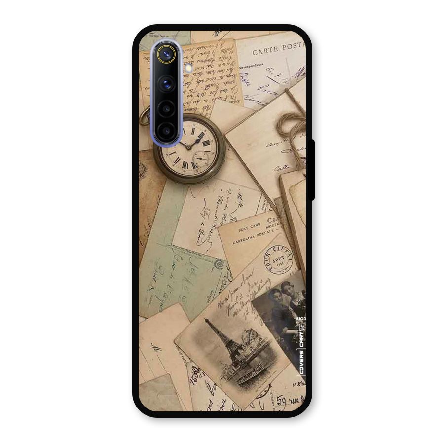 Vintage Postcards Metal Back Case for Realme 6