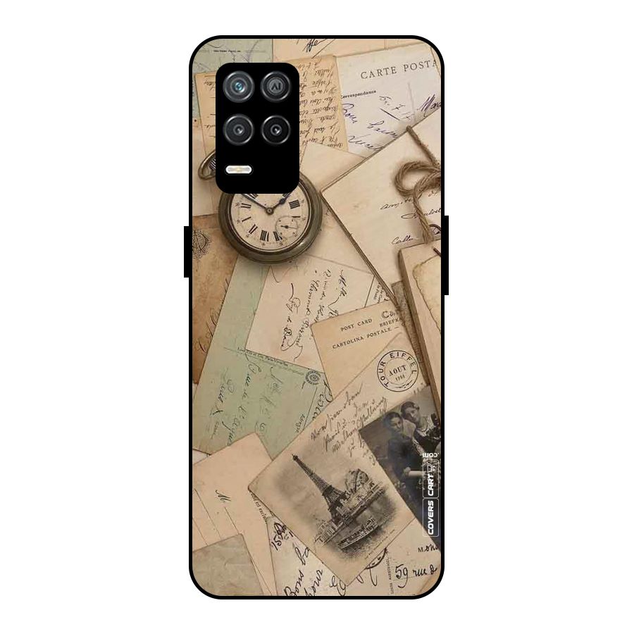 Vintage Postcards Metal Back Case for Realme 8s 5G