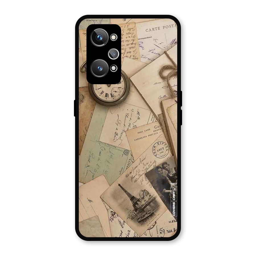 Vintage Postcards Metal Back Case for Realme GT 2