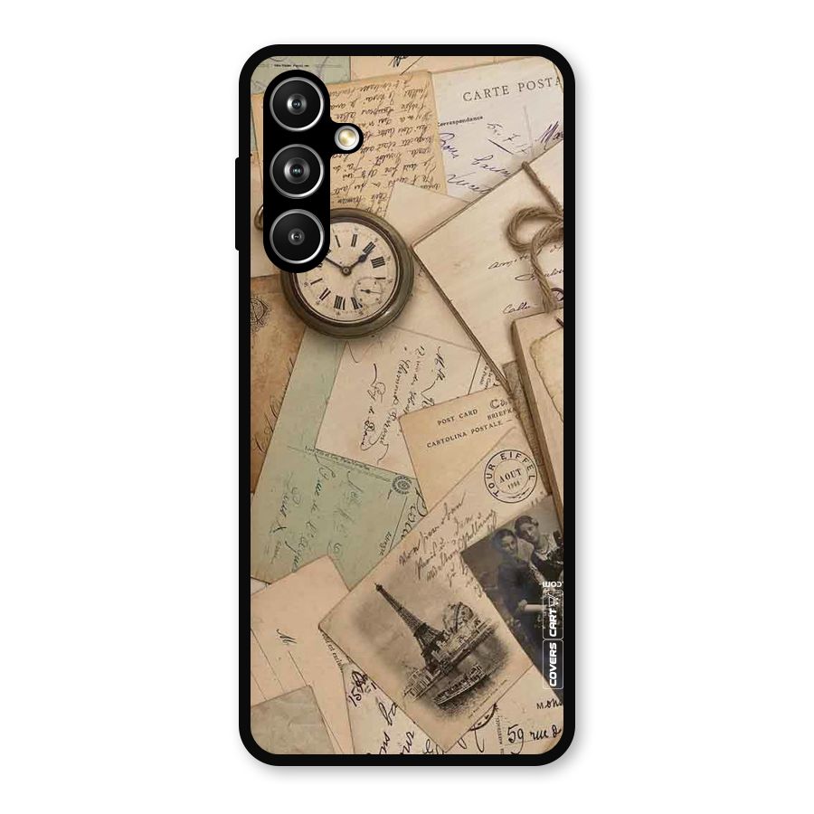 Vintage Postcards Metal Back Case for Samsung Galaxy M54
