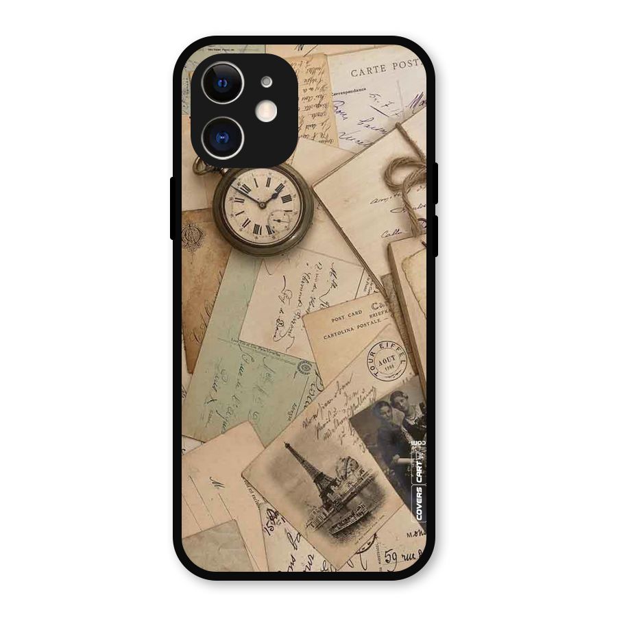 Vintage Postcards Metal Back Case for iPhone 12