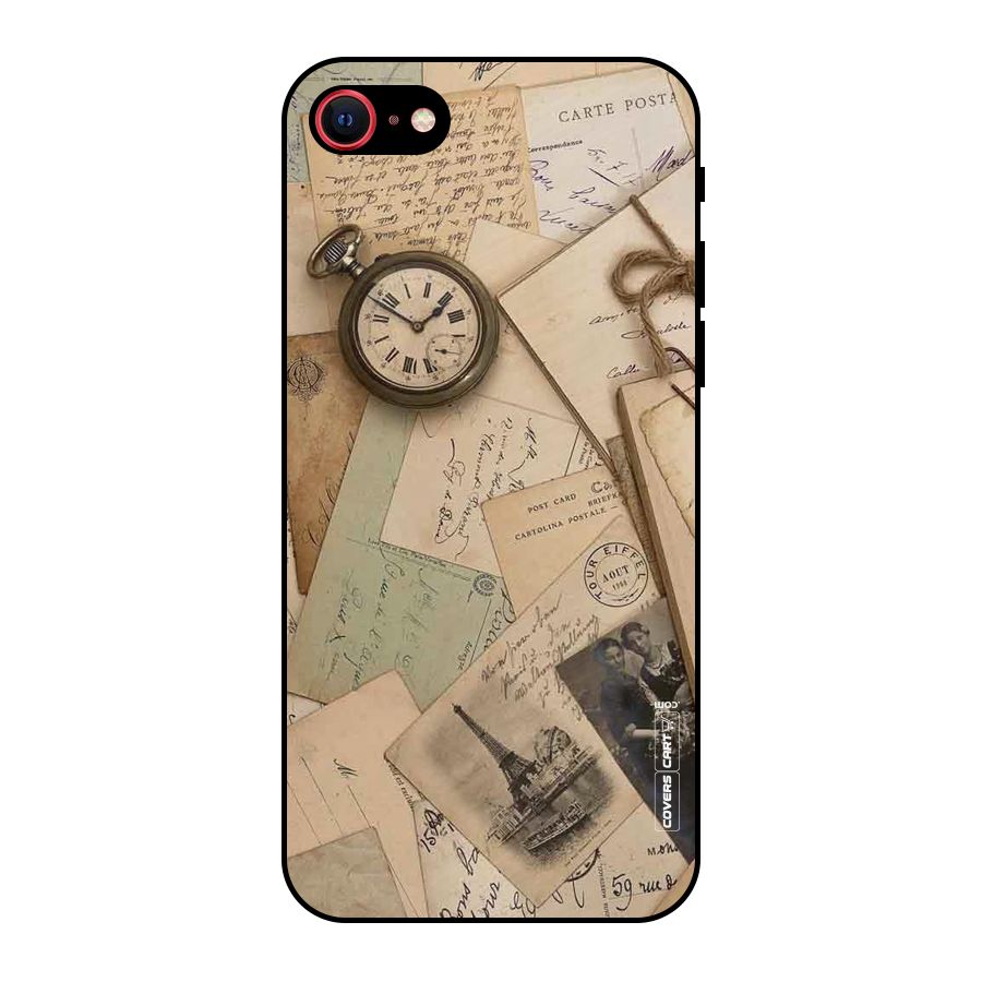 Vintage Postcards Metal Back Case for iPhone 7
