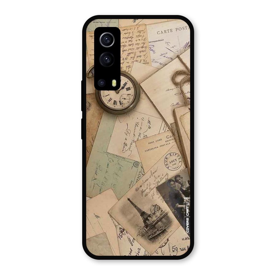 Vintage Postcards Metal Back Case for iQOO Z3
