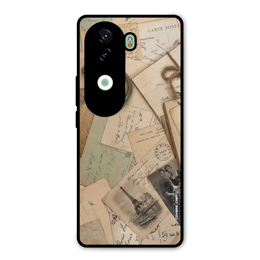 Vintage Postcards Metal Back Case for iQOO Z9s