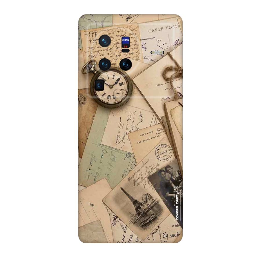Vintage Postcards Original Polycarbonate Back Case for Vivo X80