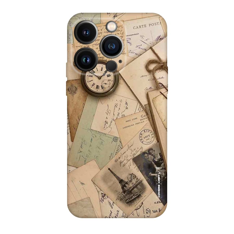 Vintage Postcards Original Polycarbonate Back Case for iPhone 14 Pro