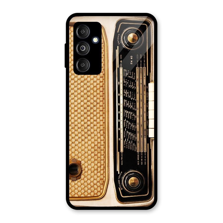 Vintage Radio Glass Back Case for Galaxy M14 5G