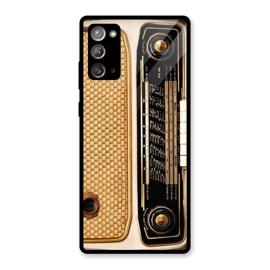 Vintage Radio Glass Back Case for Galaxy Note 20