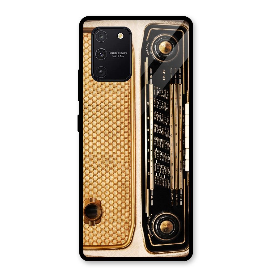 Vintage Radio Glass Back Case for Galaxy S10 Lite