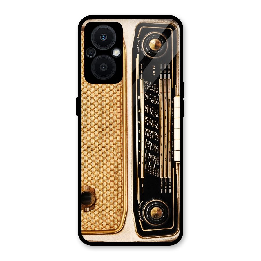Vintage Radio Glass Back Case for Oppo F21s Pro 5G
